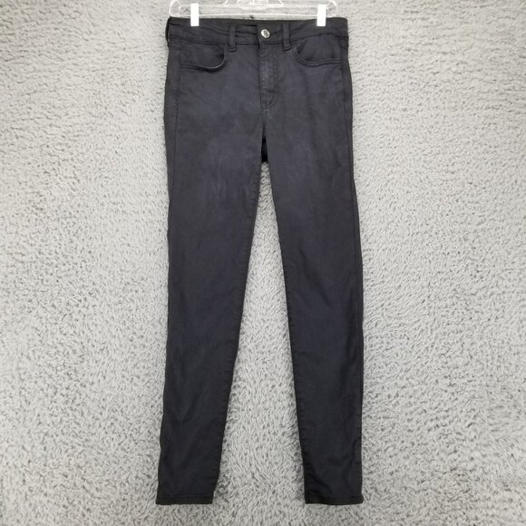 American Eagle Outfitters Jeans Womens 2 Black Jegging Stretch Denim - Picture 1 of 14